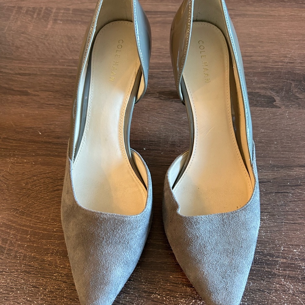 Cole Haan suede/leather stilettos